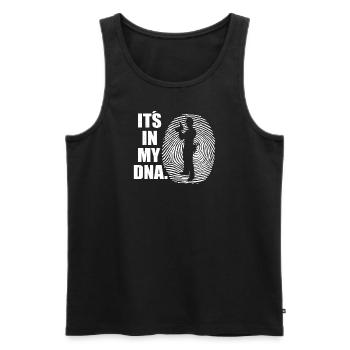 Artisans d’idées cadeaux DIY - Débardeur bio Premium Homme - noir - Devant - Michal (187cm)
