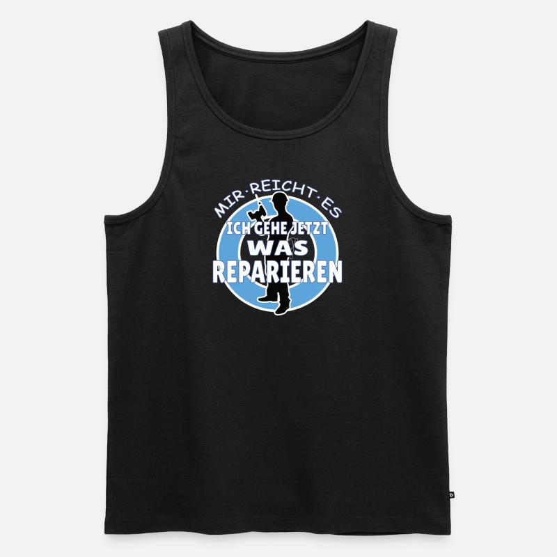 Heimwerker Geschenkidee Handwerker - Männer Premium Bio Tank Top - Schwarz