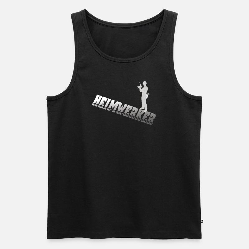 Heimwerker Geschenkidee Handwerker - Männer Premium Bio Tank Top - Schwarz