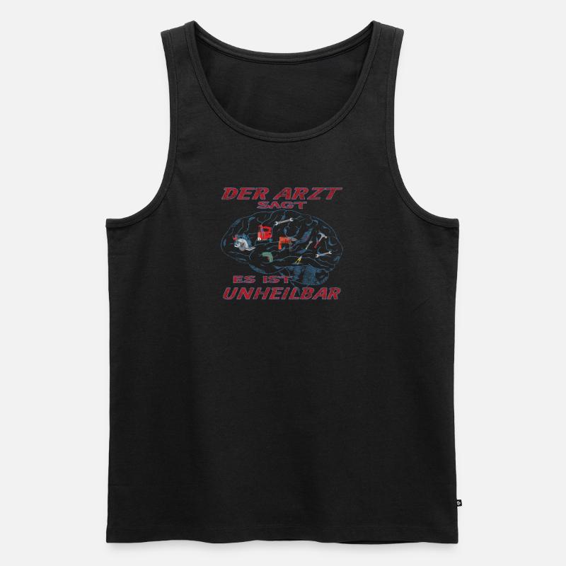 Heimwerker Geschenkidee Handwerker - Männer Premium Bio Tank Top - Schwarz