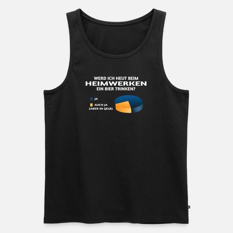 Heimwerker Geschenkidee Handwerker - Männer Premium Bio Tank Top - Schwarz