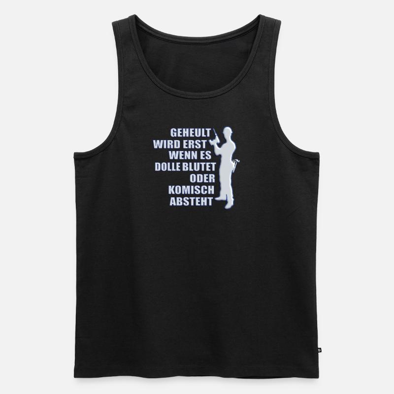 Heimwerker Geschenkidee Handwerker - Männer Premium Bio Tank Top - Schwarz