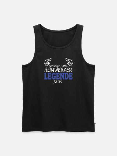 Heimwerker Geschenkidee Handwerker - Männer Premium Bio Tank Top - Schwarz