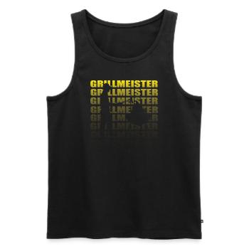 Grillen und Camper Geschenkidee - Männer Premium Bio Tank Top - Schwarz - Vorne - Michal (187cm)