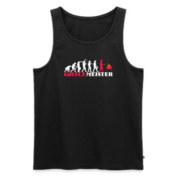 Grillen und Camper Geschenkidee - Männer Premium Bio Tank Top - Schwarz - Vorne - AI Model Male 178 light (178cm)