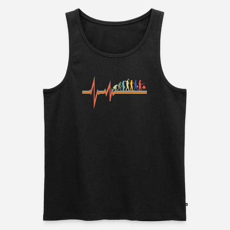 Grillen und Camper Geschenkidee - Männer Premium Bio Tank Top - Schwarz