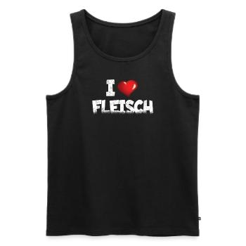 Grillen und Camper Geschenkidee - Männer Premium Bio Tank Top - Schwarz - Vorne - AI Model Male 178 light (178cm)