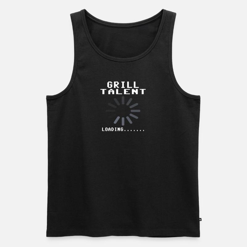 Grillen und Camper Geschenkidee - Männer Premium Bio Tank Top - Schwarz