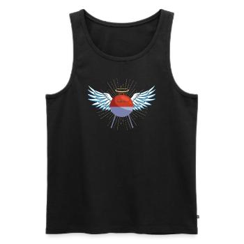 Barbecuing and Camper Gift Idea - Men's Premium Organic Tank Top - black - Front - Michal (187cm)