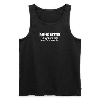 Lehrer Zubehör für deinen Humor - Männer Premium Bio Tank Top - Schwarz - Vorne - Michal (187cm)