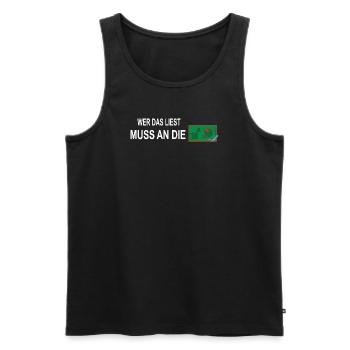 Lehrer Zubehör für deinen Humor - Männer Premium Bio Tank Top - Schwarz - Vorne - Michal (187cm)