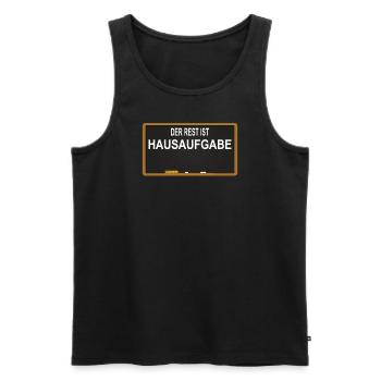 Lehrer Zubehör für deinen Humor - Männer Premium Bio Tank Top - Schwarz - Vorne - Michal (187cm)