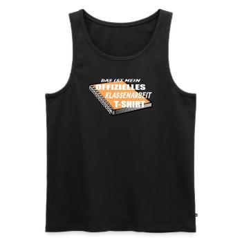 Lehrer Zubehör für deinen Humor - Männer Premium Bio Tank Top - Schwarz - Vorne - Michal (187cm)