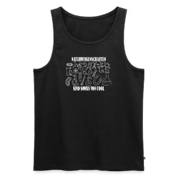 Lehrer Zubehör für deinen Humor - Männer Premium Bio Tank Top - Schwarz - Vorne - Michal (187cm)