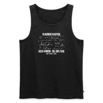 Lehrer Zubehör für deinen Humor - Männer Premium Bio Tank Top - Schwarz - Vorne - Michal (187cm)