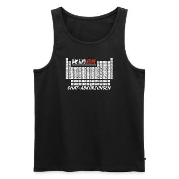 Lehrer Zubehör für deinen Humor - Männer Premium Bio Tank Top - Schwarz - Vorne - Michal (187cm)