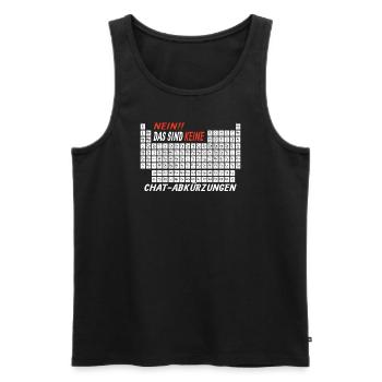 Lehrer Zubehör für deinen Humor - Männer Premium Bio Tank Top - Schwarz - Vorne - Michal (187cm)