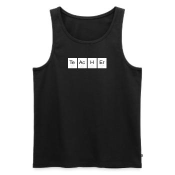 Accessoires pour enseignants pour votre humour - Débardeur bio Premium Homme - noir - Devant - Michal (187cm)