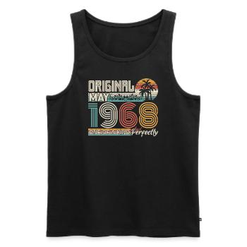 Mai 1968 Geburtstag Mai 1968 Geschenk 1968 - Männer Premium Bio Tank Top - Schwarz - Vorne - Michal (187cm)