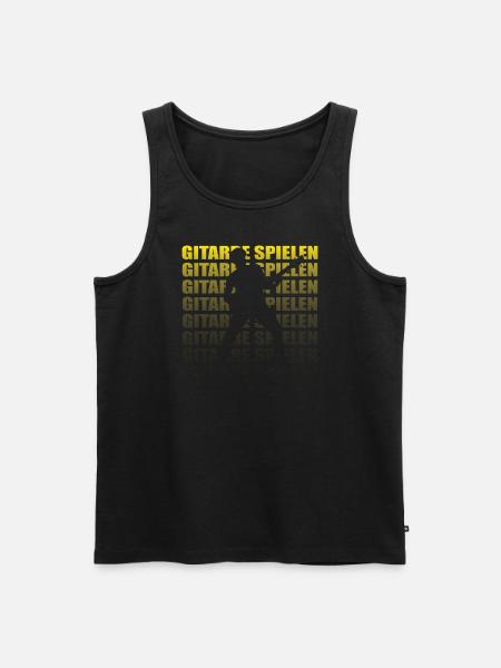 Geschenkidee für Gitarrenspieler - Männer Premium Bio Tank Top - Schwarz