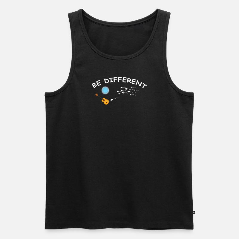 Geschenkidee für Gitarrenspieler - Männer Premium Bio Tank Top - Schwarz