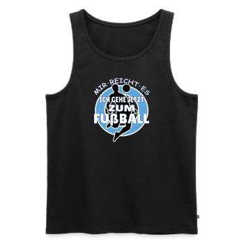 Fußballzubehör Geschenkidee Fußballfan - Männer Premium Bio Tank Top - Schwarz - Vorne - Michal (187cm)