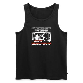 Fußballzubehör Geschenkidee Fußballfan - Männer Premium Bio Tank Top - Schwarz - Vorne - Michal (187cm)