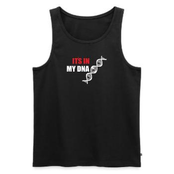 Fußballzubehör Geschenkidee Fußballfan - Männer Premium Bio Tank Top - Schwarz - Vorne - Michal (187cm)