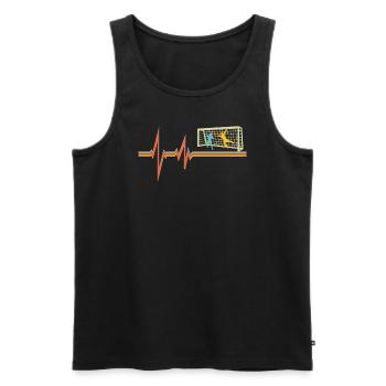 Football Accessories Gift Idea Football Fan - Men's Premium Organic Tank Top - black - Front - Michal (187cm)