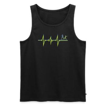 Football Accessories Gift Idea Football Fan - Men's Premium Organic Tank Top - black - Front - Michal (187cm)