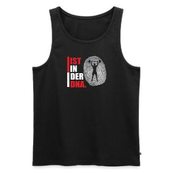 Fitness accessories for athletes - Men's Premium Organic Tank Top - black - Front - AI Model Male 178 light (178cm)