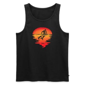 Ski accessories for skiers - Men's Premium Organic Tank Top - black - Front - Michal (187cm)