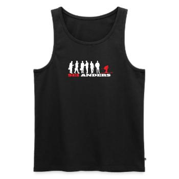 Ski accessories for skiers - Men's Premium Organic Tank Top - black - Front - Michal (187cm)