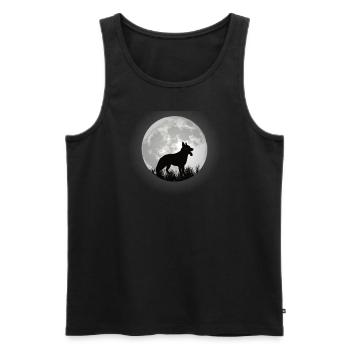 Accessoires pour chiens Propriétaire de chien de berger allemand - Débardeur bio Premium Homme - noir - Devant - Michal (187cm)