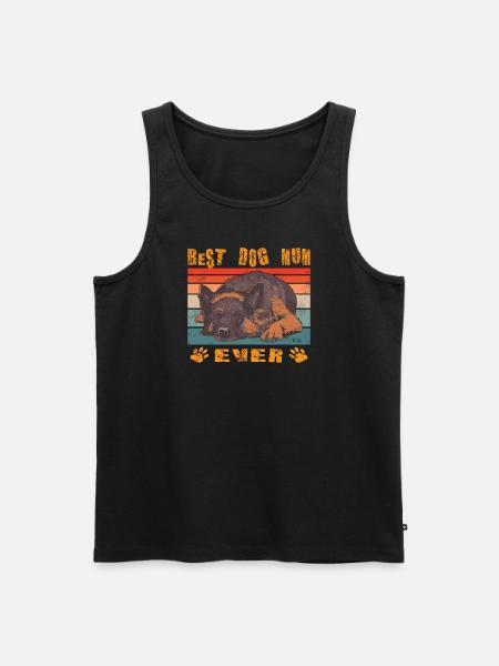 Hunde Zubehör Schäferhund Hundebesitzer - Männer Premium Bio Tank Top - Schwarz