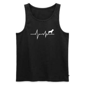 Accessoires pour chiens Rottweiler Propriétaires de chiens - Débardeur bio Premium Homme - noir - Devant - Michal (187cm)