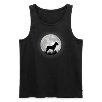 Accessoires pour chiens Rottweiler Propriétaires de chiens - Débardeur bio Premium Homme - noir - Devant - Michal (187cm)