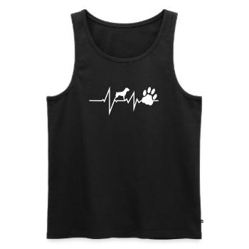 Accessoires pour chiens Rottweiler Propriétaires de chiens - Débardeur bio Premium Homme - noir - Devant - Michal (187cm)