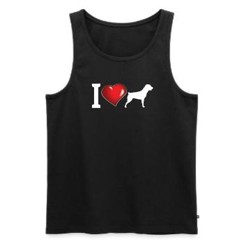 Accessoires pour chiens Rottweiler Propriétaires de chiens - Débardeur bio Premium Homme - noir - Devant - Michal (187cm)