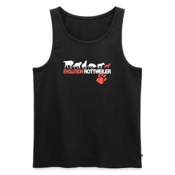Accessoires pour chiens Rottweiler Propriétaires de chiens - Débardeur bio Premium Homme - noir - Devant - Michal (187cm)