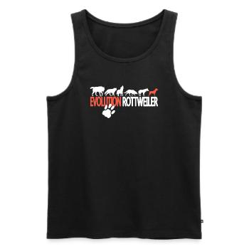 Accessoires pour chiens Rottweiler Propriétaires de chiens - Débardeur bio Premium Homme - noir - Devant - Michal (187cm)