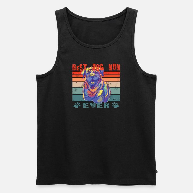 Hundezubehör Rottweiler Hundebesitzer - Männer Premium Bio Tank Top - Schwarz