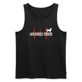 Accessoires pour chiens Terrier Propriétaires de chiens - Débardeur bio Premium Homme - noir - Devant - Michal (187cm)
