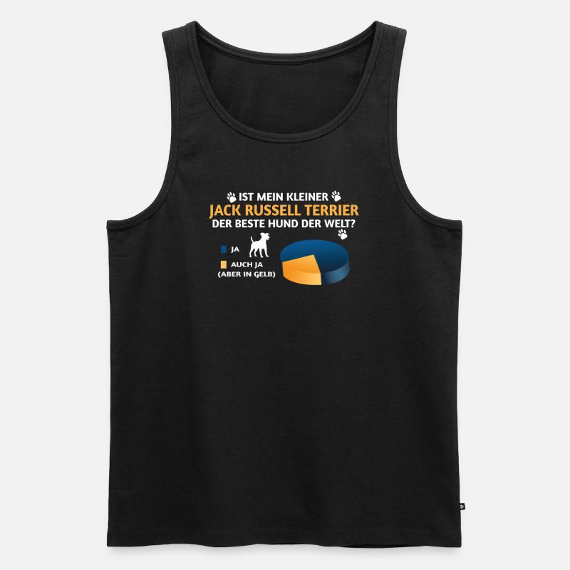 Hundezubehör Terrier Hundebesitzer - Männer Premium Bio Tank Top - Schwarz