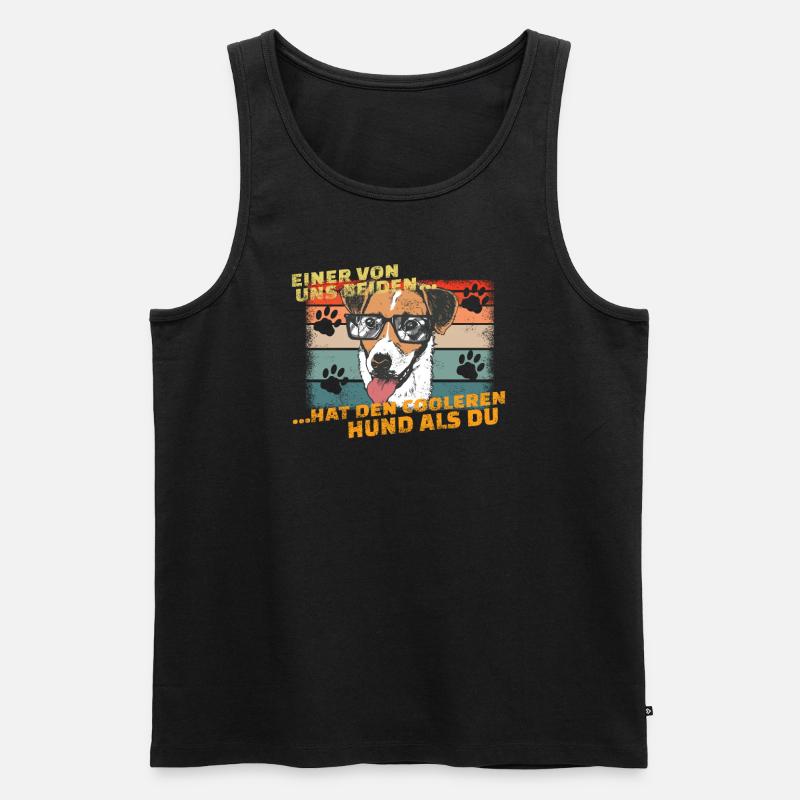 Hundezubehör Terrier Hundebesitzer - Männer Premium Bio Tank Top - Schwarz