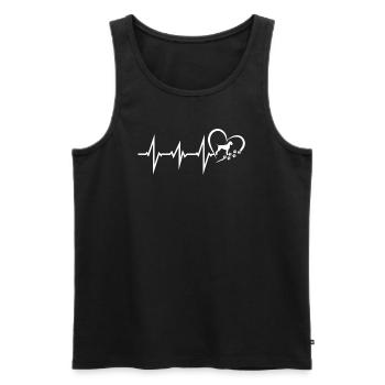 Dogs German Wirehaired Dog Owners - Men's Premium Organic Tank Top - black - Front - Michal (187cm)