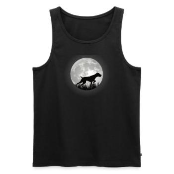 Dogs German Wirehaired Dog Owners - Men's Premium Organic Tank Top - black - Front - Michal (187cm)