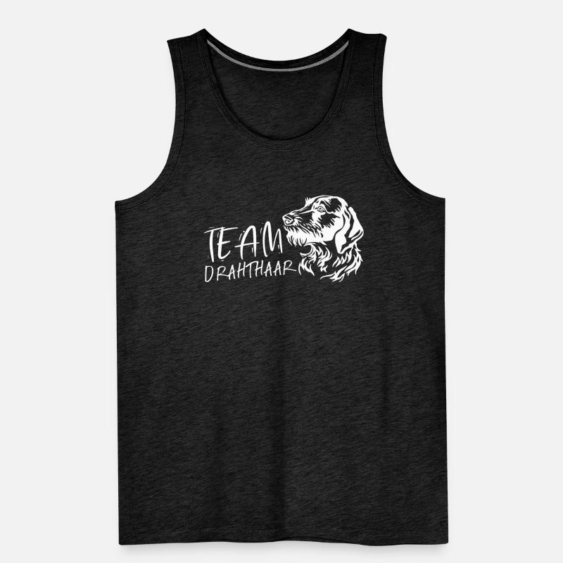 Hunde Deutsch Drahthaar Hundebesitzer Männer Premium Bio Tank Top