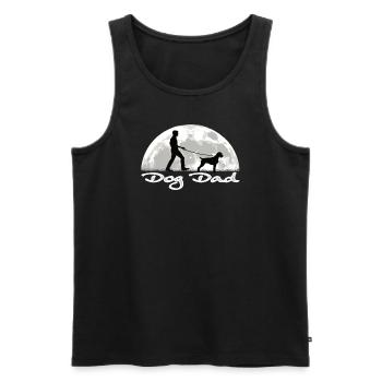 Dogs German Wirehaired Dog Owners - Men's Premium Organic Tank Top - black - Front - Michal (187cm)