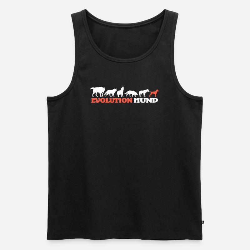 Hunde Deutsch Drahthaar Hundebesitzer - Männer Premium Bio Tank Top - Schwarz